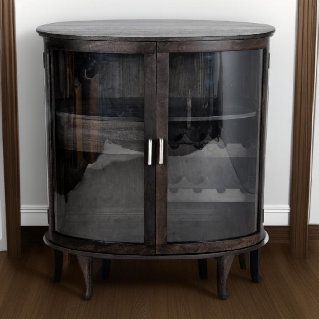 CURVE GLASS CABINET (5)